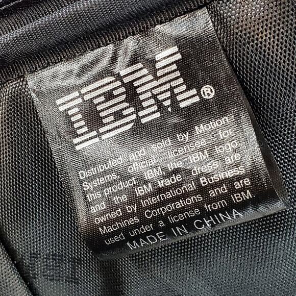 Vtg IBM CompuNote Notebook Laptop Canvas Carry Case 16" Crossbody Strap - Picture 10 of 15